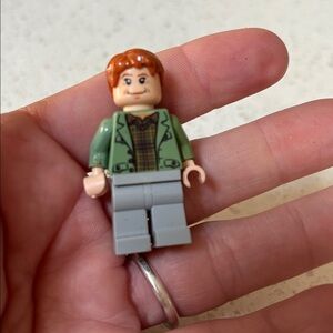 Lego Arthur Weasley 4840 Sand Green Open Jacket Harry Potter Minifigure